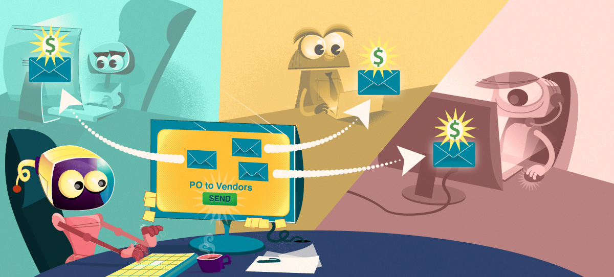email pos to vendors