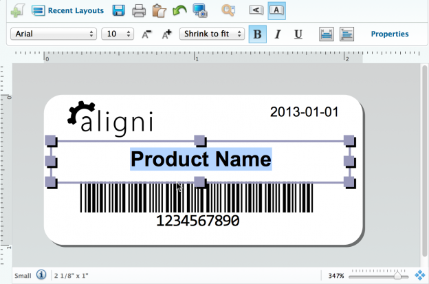 Part and Inventory Labels